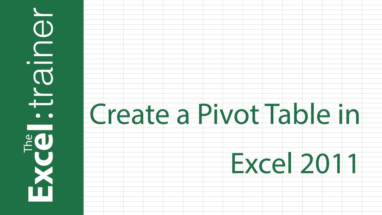 insert a pivot chart in excel for mac